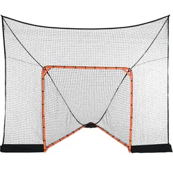 VEVOR Hockey- und Lacrosse-Tor-Rücklaufsperre mit erweiterter Abdeckung, 12' x 9' Lacrosse-Netz, komplettes Zubehör-Trainingsnetz, schnell und einfach aufzubauende Hinterhof-Lacrosse-Ausrüstung, perfe