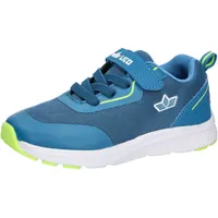 LICO Chase VS Sneaker, Petrol/Weiss/Lemon, 36 EU