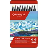 Caran d'Ache 0186.310, Kunststoff, Mehrfarbig, 10 Stück Fasermaler