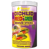 Tropical Cichlid Red&Green Medium Sticks - Futtersticks für mittelgroße Cichliden, mit Astaxanthin & Spirulina, 1er Pack (1 x 1 l)