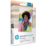 HP Sprocket 2,3 x 3,4" Premium Zink Glänzend 50 Blatt, Kompatibel mit den Fotodruckern HP Sprocket Select und Plus