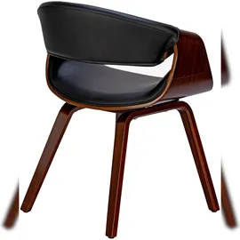 CLP Esszimmerstuhl Foley I Mit Armlehne Und Holzgestell I Küchenstuhl Und Wohnzimmerstuhl