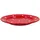 VAN WELL 6er Set Essteller flach Emily 27cm rot mit weißen Punkten
