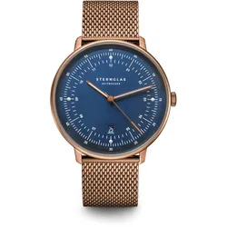 STERNGLAS - HAMBURG - Dunkelblau Bronze - milanaiseband / 42 MM