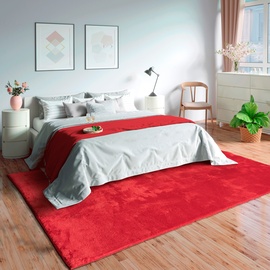 merinos Teppich »Loft 37, Kunstfellteppich«, rechteckig, rot