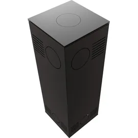 Kratki TORA/S 8 kW Ø 150 mit Türfeder Quarzsinter Schwarz / Brennraum Weiß