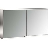 Emco prime Aufputz-Lichtspiegelschrank 949706246 1200x700mm, 2-türig, aluminium/spiegel