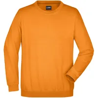 James & Nicholson Klassisches Komfort Rundhals-Sweatshirt orange, Gr. 3XL