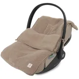 jollein Mini-Fußsack, Cloudy Rib Milky Coffee