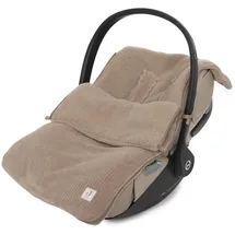 jollein Mini-Fußsack, Cloudy Rib Milky Coffee