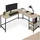 Tectake Eckschreibtisch Hamilton Eiche / Braun