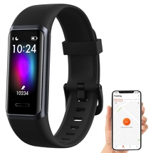 Newgen Medicals Smartwatches: Fitness-Armband mit Touch, Herzfrequenz, SpO2, App, Alexa, IP68 (Smartwatch Sauerstoff, Puls-Uhr, Senioren Handy)