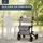 foreversenior Rollator 3-fach faltbar mit Sitz schwarz