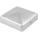 Baumarktplus Pfostenkappe verzinkt 101mm Pyramide Abdeckkappe für Pfosten 10x10cm