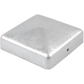 Baumarktplus Pfostenkappe verzinkt 101mm Pyramide Abdeckkappe für Pfosten 10x10cm