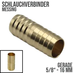 16 mm - 5/8 Zoll gerader Schlauch Verbinder Verteiler Tülle Kupplung Reparatur ..."