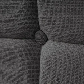 Flieks Polsterbett 160x200cm mit USB und Steckdosen, Jugendbett Doppelbett mit 4 Schubladen, Stauraumbett Massivholzbett mit LED und Lattenrost, Le... - Grau