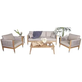 aea Gartenmöbel Set 4-tlg. Grau