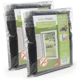 EasyMaxx Fliegengitter mit Klettverschluss 130 x 150 cm Schwarz