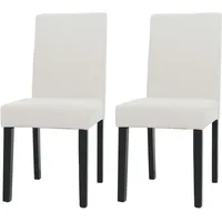 Mendler 2er-Set Esszimmerstuhl Littau, Stuhl Küchenstuhl Hochlehner, Stoff/Textil Cord
