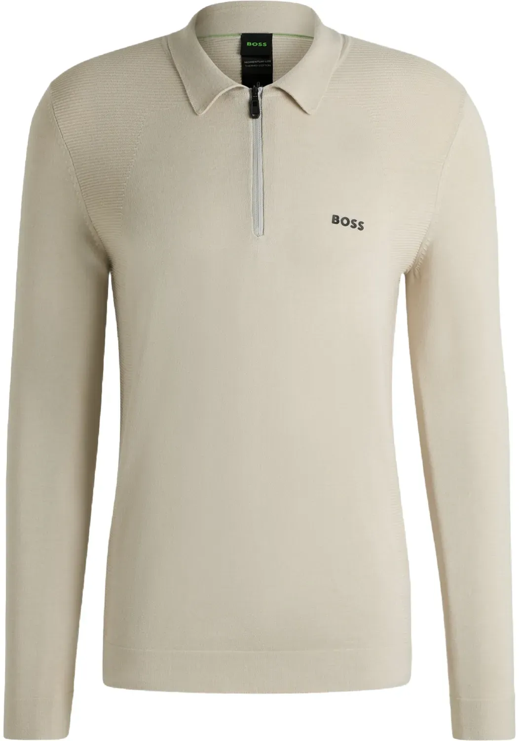 HUGO BOSS Polo Momentum Lite PL24, langarm, beige