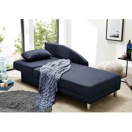 JOB Recamiere Stoff 1-Sitzer Blau