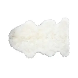 Wollschaf-Lammfell   , weiß , Lammfell , Maße (cm): B: 73