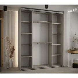 möbel kryspol Schwebetürenschrank Dakota 190 x 235,2 x 45 cm Schwarz