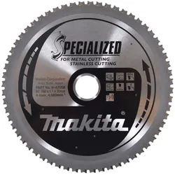Makita Specialized - Kreissägeblatt - für Metall, Edelstahl, Stahl