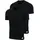 adidas Herren V-Ausschnitt Baumwolle 4er Pack V-Neck T-Shirt langlebig weich - Shirt Active Flex Cotton Schwarz 2XL