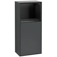 Villeroy & Boch Finion F510PDHG Seitenschrank 41,8 x 93,6 cm Midnight Blue Matt Lacquer / Black Matt Lacquer Holz, MDF, Furnier