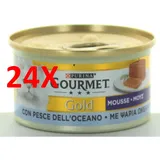 24 X Gourmet Gold Ozean Fischmousse Gr.85