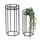 DanDiBo Ambiente Blumenhocker 6eck 96453 2er Set 30 x 30 cm Schwarz