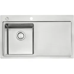 Naber 1014041, Corno Ora, Einbauspüle Edelstahl Becken links
