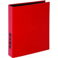 Pagna Bankordner Basic Colours, 2-Bügel-Mechanik, Niederhalter laminierter Papiereinband, rot