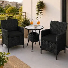 Juskys Bayamo Set 3-tlg. schwarz/grau