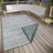 HANSE HOME Pangli Outdoor Teppich Wetterfest – Wendeteppich Skandinavischer Boho Style Wasserfest Einfarbig Geometrisch 3D-Effekt für Garten, Balkon, Terrasse, Wohnzimmer – Grün, 80x150cm
