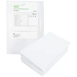 Body Products Medi-Inn Einmal-Waschhandschuhe Economy, 15 x 22 cm, 100er Pack 100 Stück