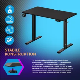 CASARIA Schreibtisch Schwarz