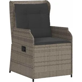 vidaXL Gartenbank 2 pcs 110 x 60 x 80 cm Grau