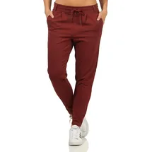 Only Damen Onlpoptrash Life Easy Col Pant PNT Noos Trousers 15115847,Fired Brick,XS / 34L - XS / 34L