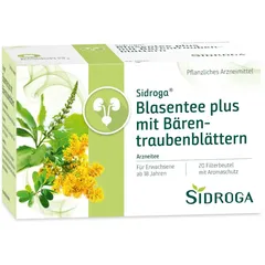 SIDROGA Blasentee plus mit Bärentraubenblättern 20X2.0 g Tee