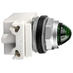 Schneider Electric 9001KP36LGG9 Leuchtmelder achteck. Ø 30, grün, LED m.hoher Leuchtkraft BA 9s 48VAC/DC IP66