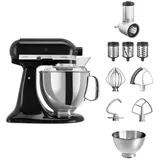 KitchenAid Artisan 5KSM175PS Onyx Schwarz Beginnerset