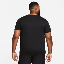 Nike Dri-FIT UV Miler kurzarm Laufshirt Herren 010 black/reflective silv L
