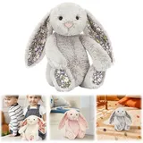 Jellycat Blossom Medium Bunny Berry Plush NWT - Pink / White / Silver