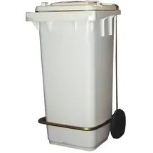 CombiSteel Pedalabfallbehälter 240 l Weiß
