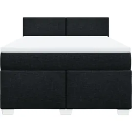 vidaXL Boxspringbett 140 x 200 cm Schwarz