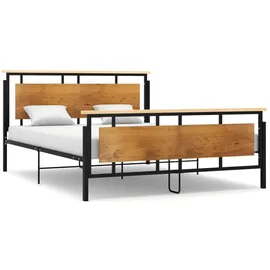 vidaXL Enisa 160 x 200 cm Schwarz