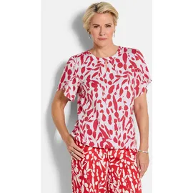GOLDNER Viskosebluse mit Tulpenärmeln rot 40